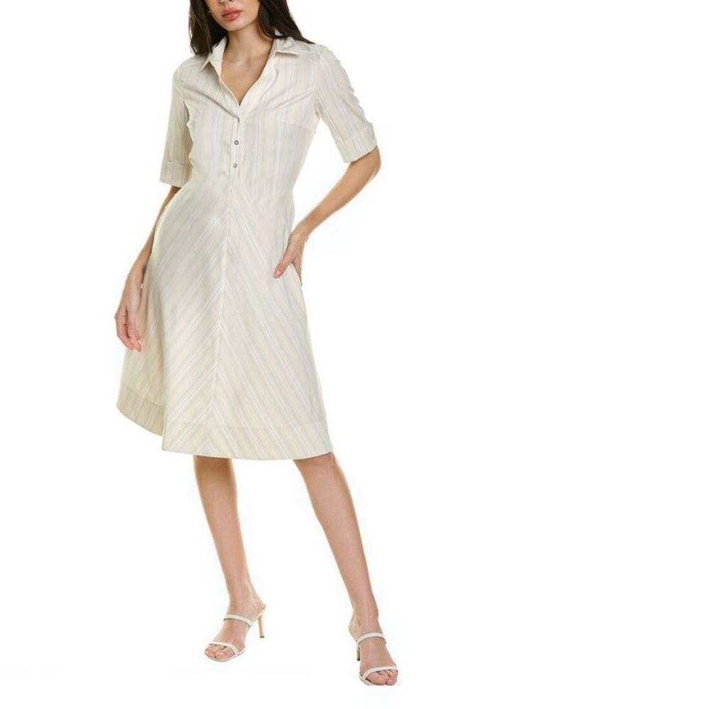 Elie Tahari Midi Candence Shirtdress Size 4